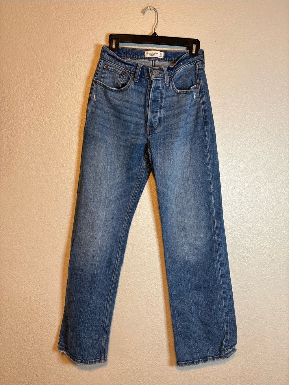 Abercrombie & Fitch The 90s baggy Low Rise Women 25 / 0 Jeans Medium Light